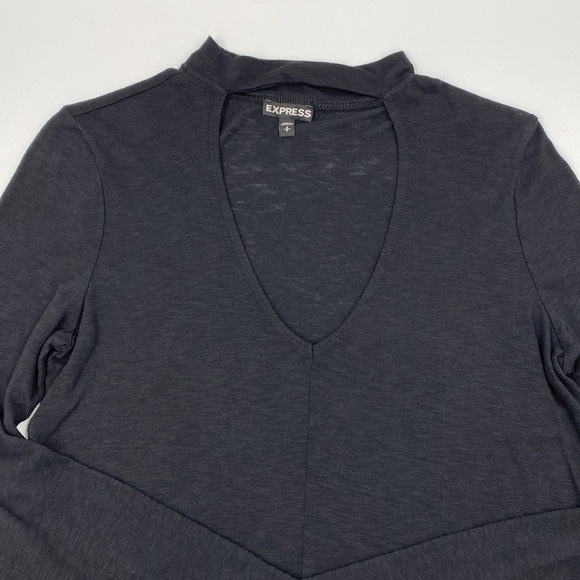 Express Black Choker Top - Picture 1 of 3